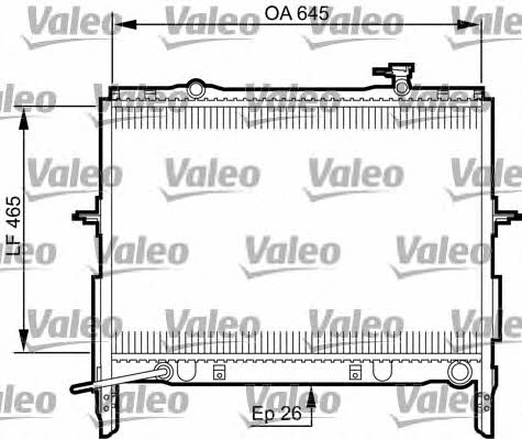 Valeo 735505 Radiator, engine cooling 735505