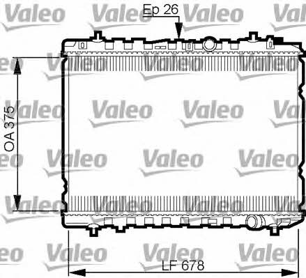 Valeo 735526 Radiator, engine cooling 735526