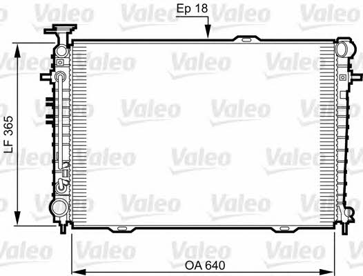 Valeo 735543 Radiator, engine cooling 735543