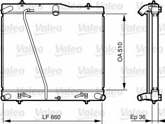 Valeo 735565 Radiator, engine cooling 735565