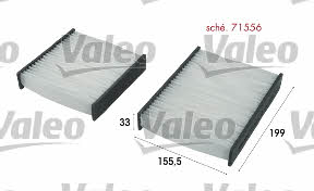 Valeo 715556 Filter, interior air 715556