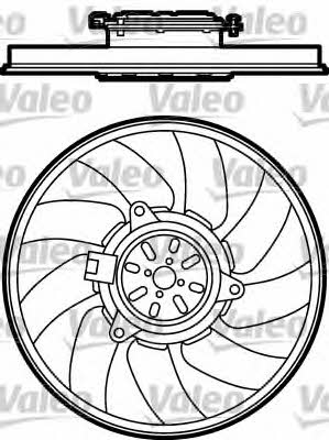 Valeo 696026 Hub, engine cooling fan wheel 696026