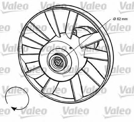 Valeo 696032 Hub, engine cooling fan wheel 696032