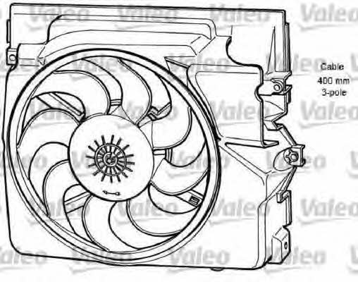 Valeo 696065 Radiator cooling fan motor 696065