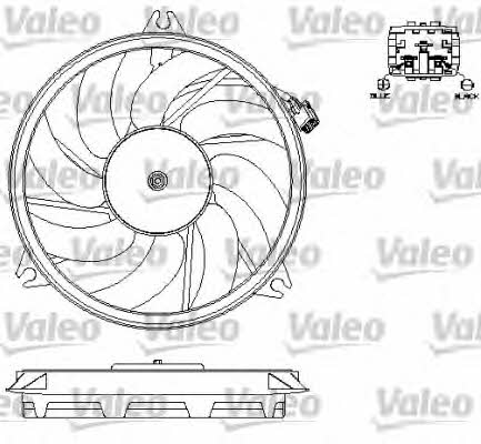 Valeo 696073 Hub, engine cooling fan wheel 696073