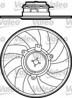 Valeo 696079 Hub, engine cooling fan wheel 696079