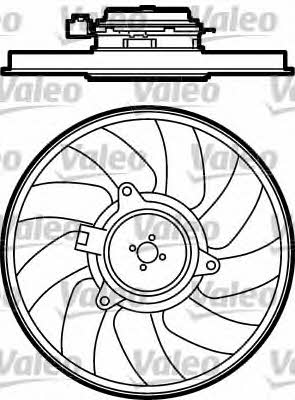 Valeo 696080 Hub, engine cooling fan wheel 696080