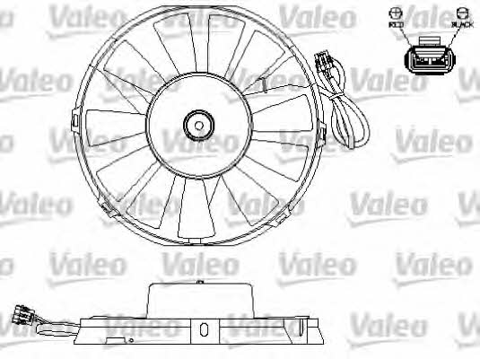 Valeo 696172 Radiator cooling fan motor 696172