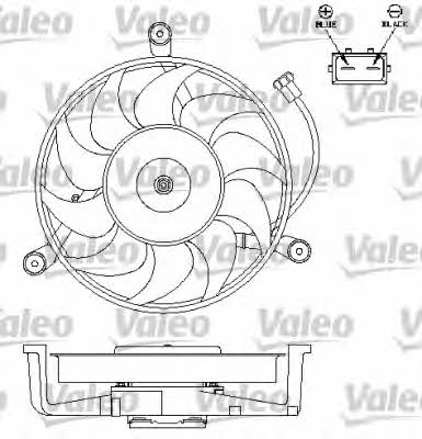 Valeo 696179 Hub, engine cooling fan wheel 696179