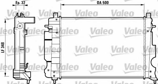 Valeo 732120 Radiator, engine cooling 732120