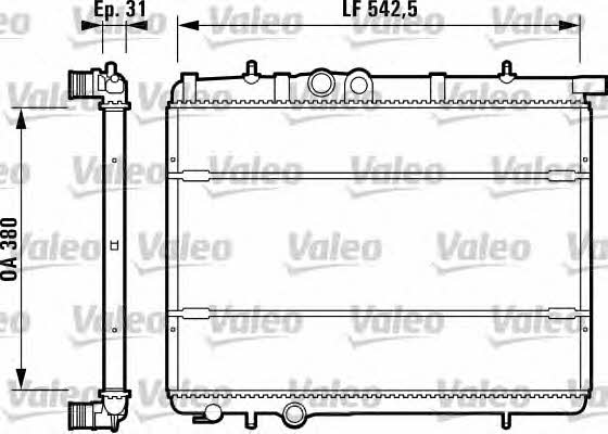 Valeo 732308 Radiator, engine cooling 732308