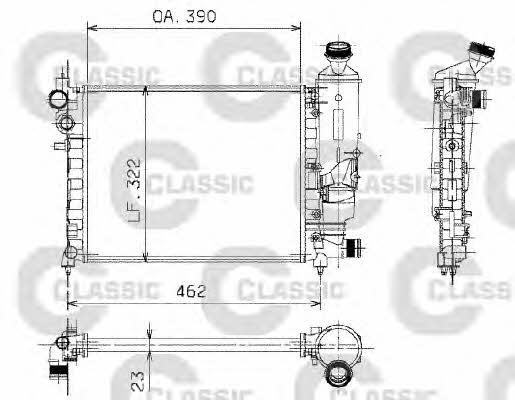 Valeo 230372 Radiator, engine cooling 230372