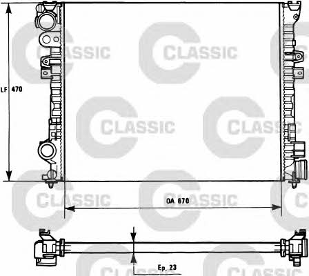 Valeo 231166 Radiator, engine cooling 231166