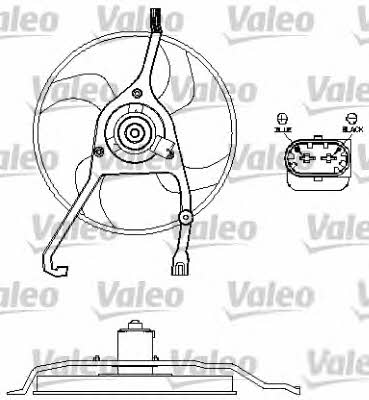 Valeo 696210 Hub, engine cooling fan wheel 696210