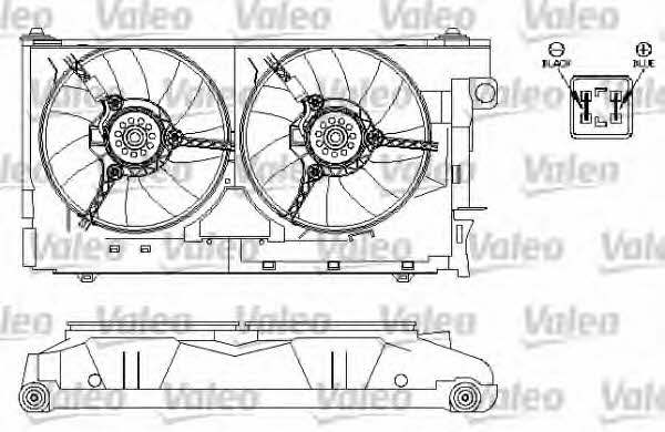 Valeo 696212 Radiator cooling fan motor 696212