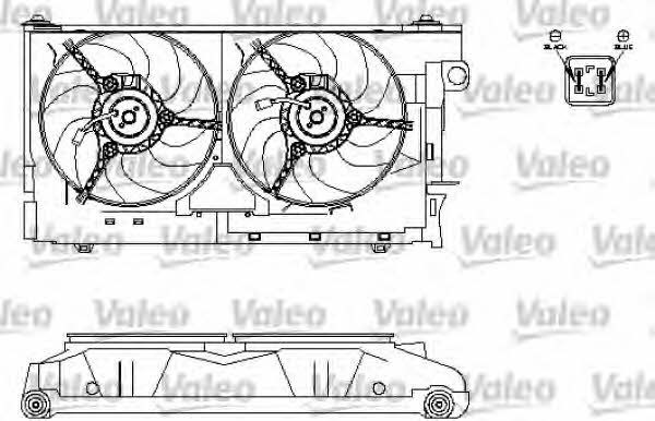 Valeo 696213 Radiator cooling fan motor 696213