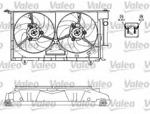 Valeo 696214 Radiator cooling fan motor 696214