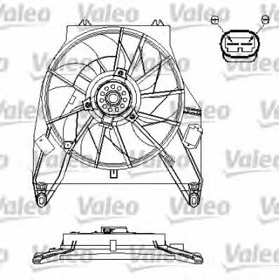 Valeo 696217 Radiator cooling fan motor 696217