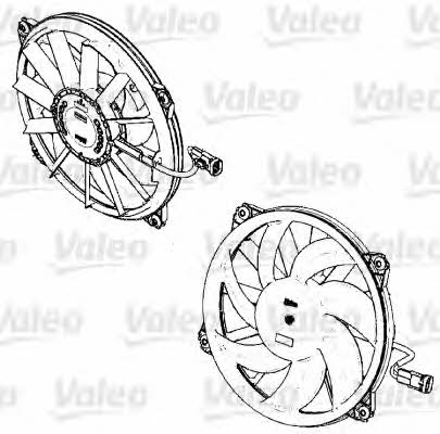 Valeo 696326 Hub, engine cooling fan wheel 696326
