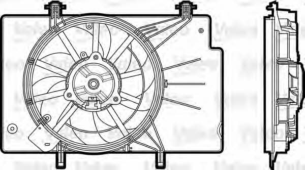 Valeo 696344 Fan, radiator 696344