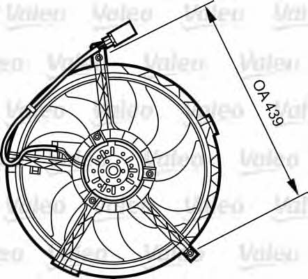 Valeo 696379 Radiator cooling fan motor 696379