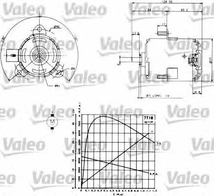 Valeo 698006 Radiator cooling fan motor 698006