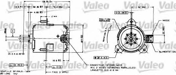 Valeo 698085 Radiator cooling fan motor 698085