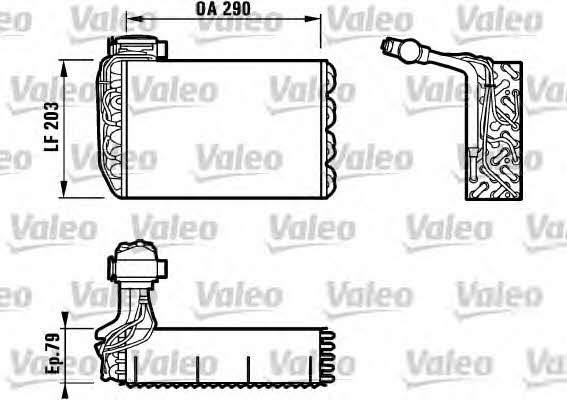 Valeo 817091 Air conditioner evaporator 817091