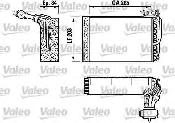 Valeo 817092 Air conditioner evaporator 817092