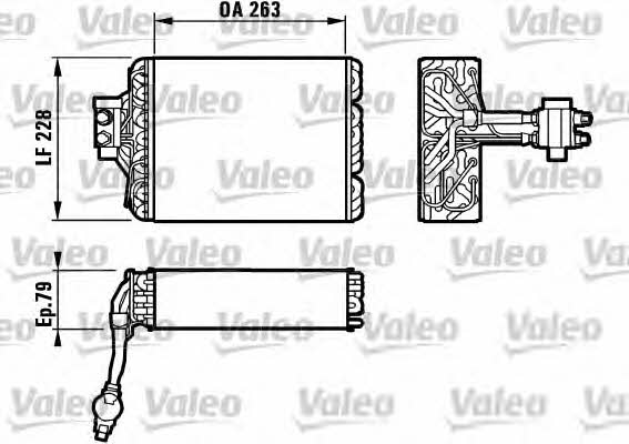 Valeo 817102 Air conditioner evaporator 817102