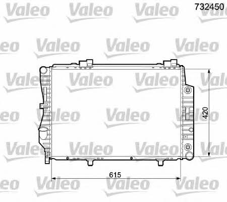Valeo 732450 Radiator, engine cooling 732450
