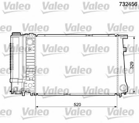 Valeo 732456 Radiator, engine cooling 732456