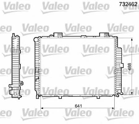 Valeo 732462 Radiator, engine cooling 732462
