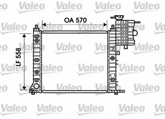 Valeo 732471 Radiator, engine cooling 732471