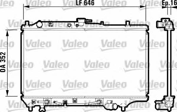 Valeo 732475 Radiator, engine cooling 732475