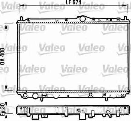 Valeo 732525 Radiator, engine cooling 732525