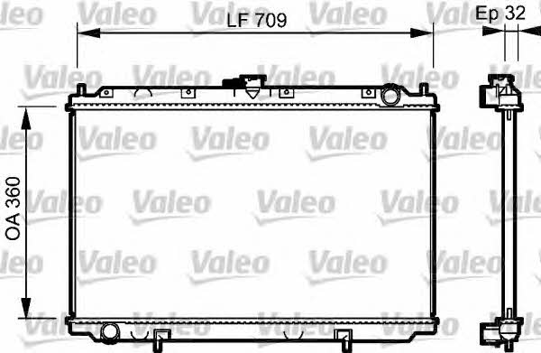 Valeo 732529 Radiator, engine cooling 732529