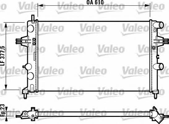 Valeo 732551 Radiator, engine cooling 732551