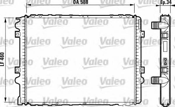 Valeo 732570 Radiator, engine cooling 732570