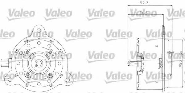 Valeo 698301 Radiator cooling fan motor 698301