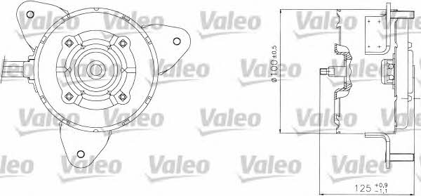Valeo 698304 Radiator cooling fan motor 698304