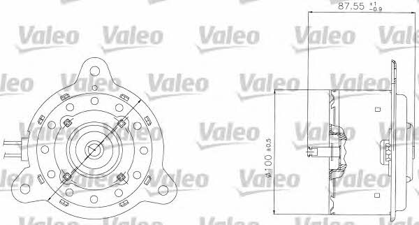 Valeo 698305 Radiator cooling fan motor 698305