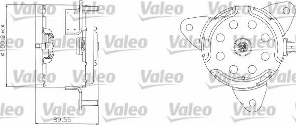 Valeo 698308 Radiator cooling fan motor 698308