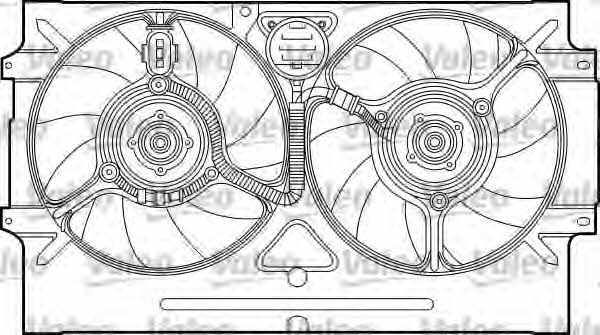 Valeo 698320 Radiator cooling fan motor 698320