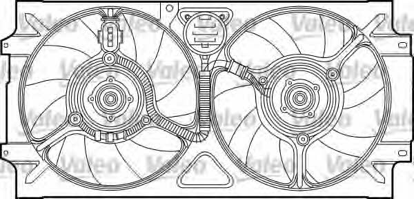Valeo 698321 Radiator cooling fan motor 698321