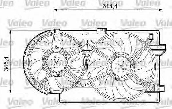 Valeo 698409 Radiator cooling fan motor 698409