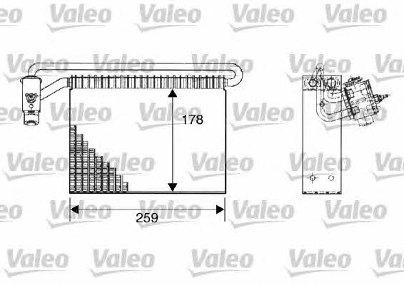 Valeo 817511 Air conditioner evaporator 817511