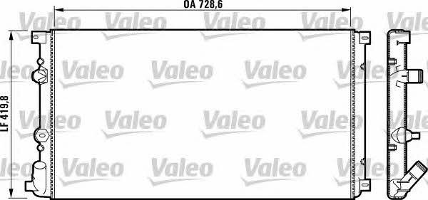 Valeo 732798 Radiator, engine cooling 732798