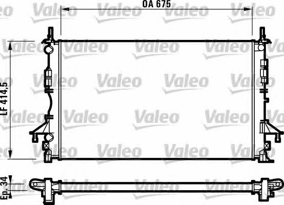 Valeo 732828 Radiator, engine cooling 732828