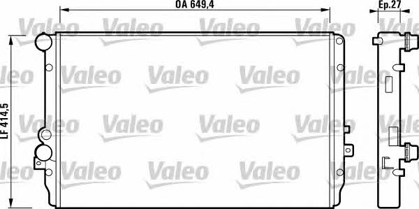 Valeo 732867 Radiator, engine cooling 732867